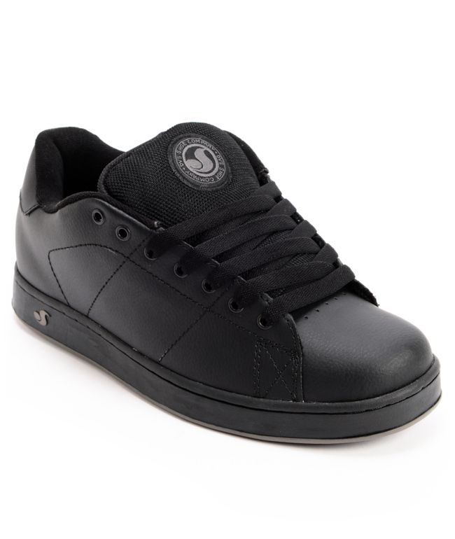DVS Revival Black Leather Skate Shoe
