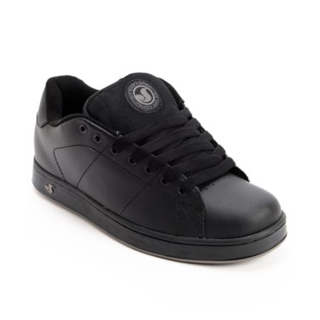 DVS Revival Black Leather Skate Shoe