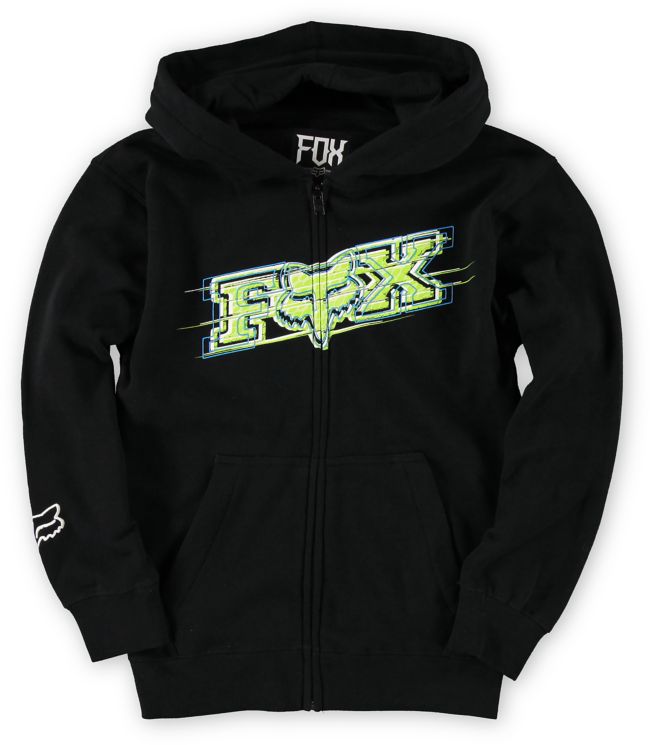 Fox Boys Chemistry Black Zip Up Hoodie