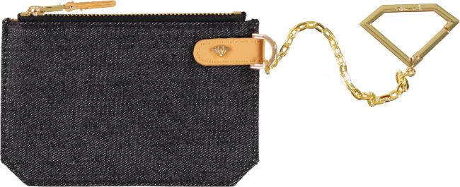 Diamond Supply Co XL Selvage Black Denim Chain Coin Pouch