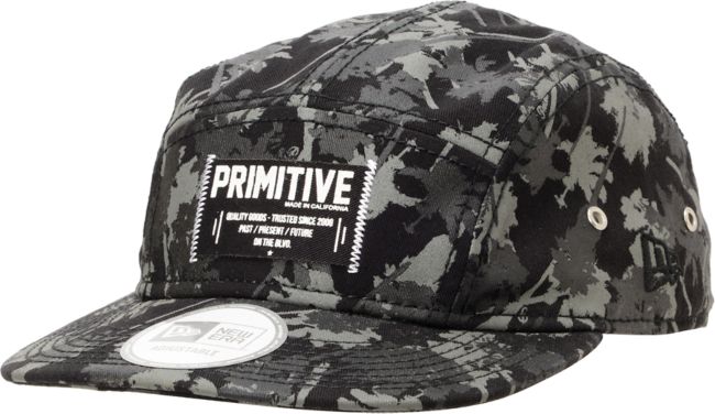 Primitive Palms Black & Grey 5 Panel Hat