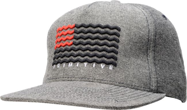 Primitive Crooked Reverse Denim Snapback Hat
