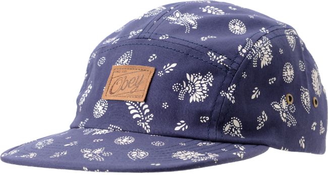 Obey Yuma Navy 5 Panel Hat