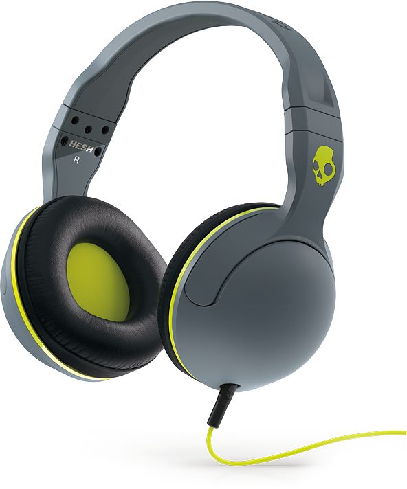 Skullcandy Hesh 2.0 Grey & Hot Lime Headphones
