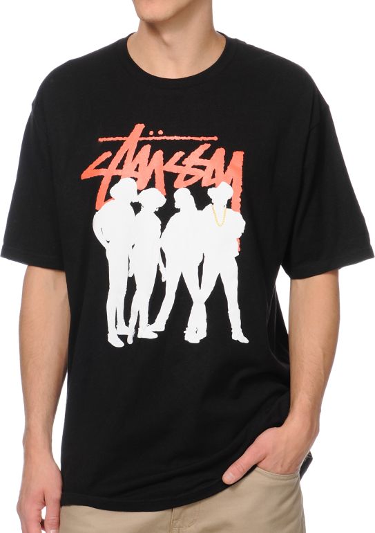 Stussy Stock Posse Black Tee Shirt