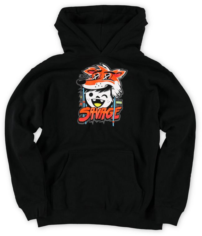 Neff Boys Savage Black Pullover Hoodie