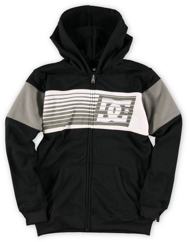 DC Boys Lyman Black Zip Up Hoodie