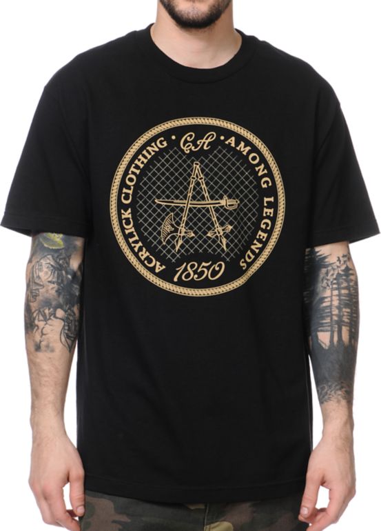Acrylick Among Legends Black Tee Shirt