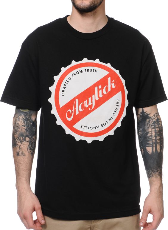 Acrylick Brewed Black Tee Shirt