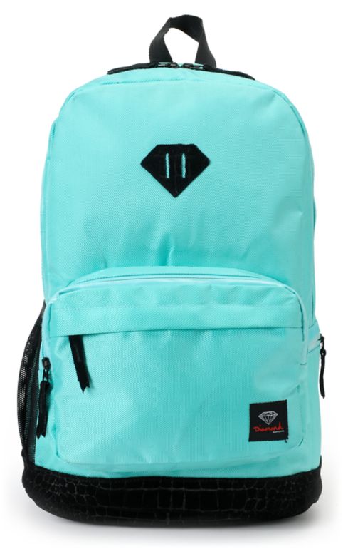 Diamond Supply Co. Blue & Black Croc School Life Backpack