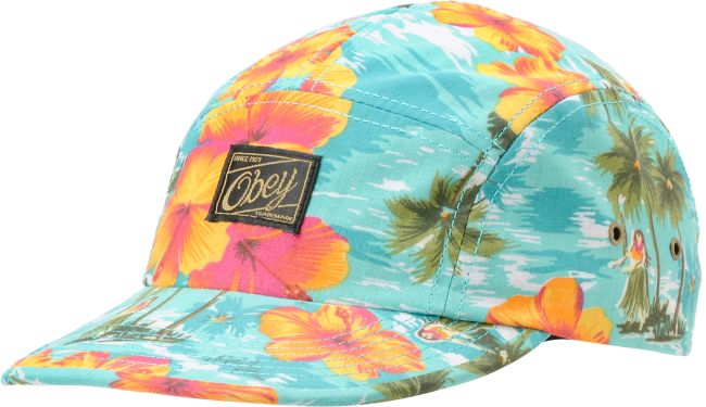 Obey Maui Blue 5 Panel Hat
