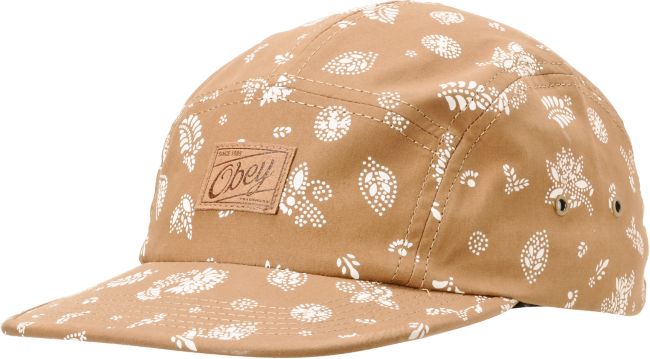 Obey Yuma Brown 5 Panel Hat