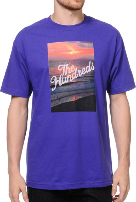 The Hundreds Dusk Purple Tee Shirt