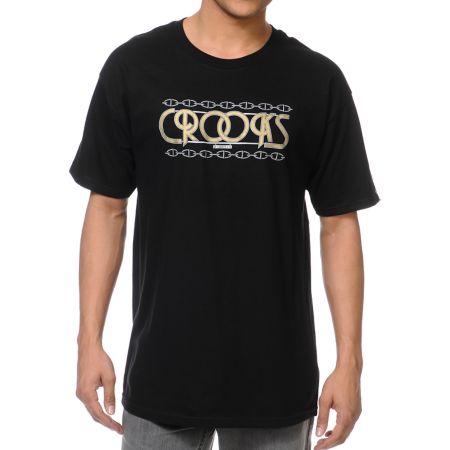 Crooks and Castles Royal Black Tee Shirt 