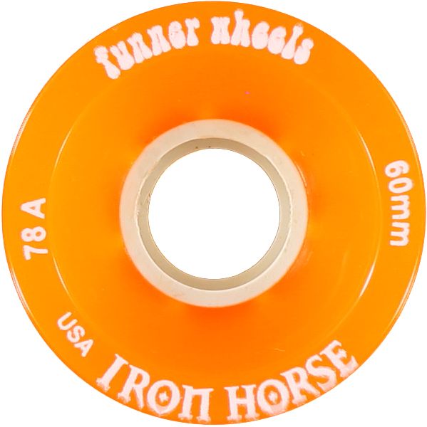 Iron Horse The Funner Orange 60mm Longboard Wheels