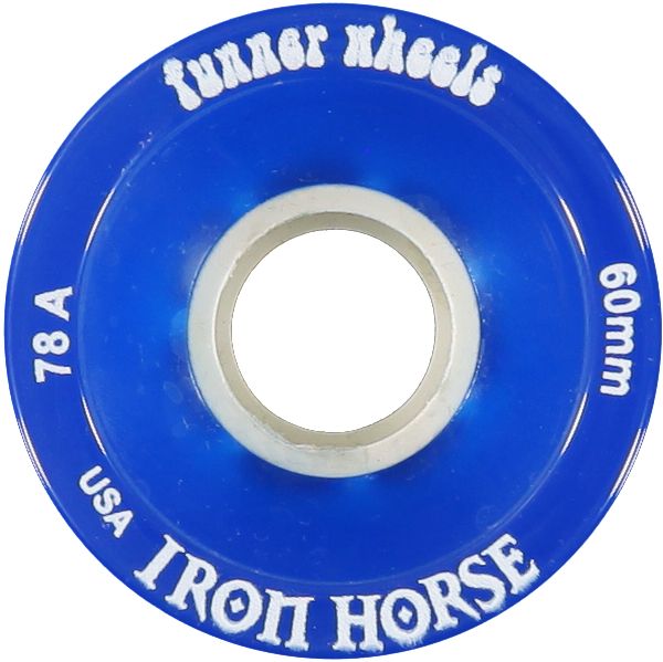 Iron Horse The Funner Blue 60mm Longboard Wheels