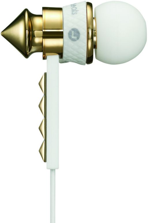 Beats By Dre HeartBeats White & Gold Earbud Headphones