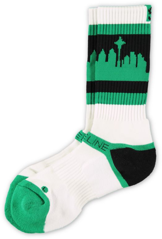 Strideline Classic SeaTown Forest Green Crew Socks