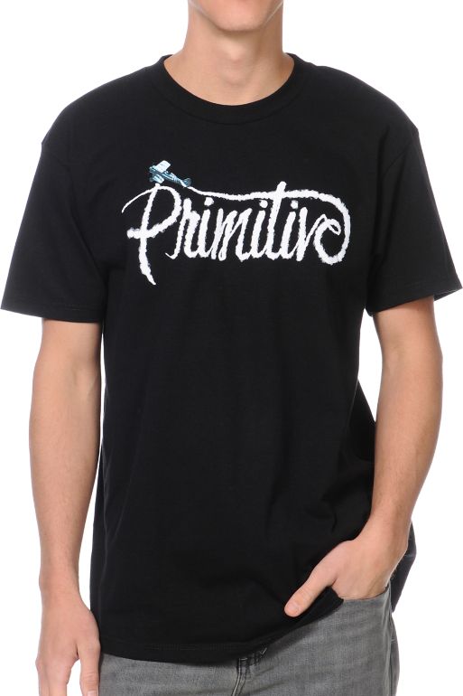 Primitive Skywriter Black Tee Shirt