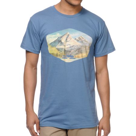 Spacecraft Mountain Blue Tee Shirt