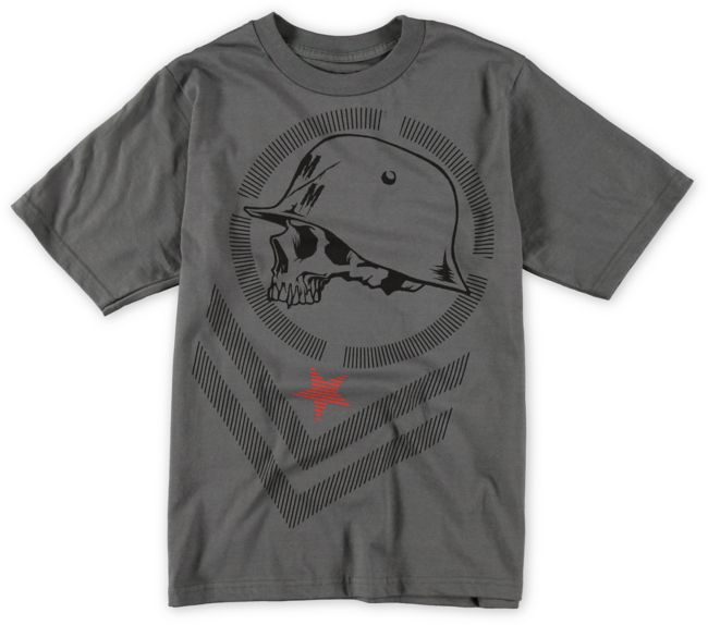 Metal Mulisha Boys Bars Charcoal Tee Shirt