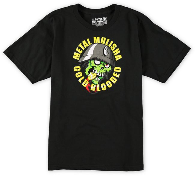 Metal Mulisha Boys Eyegore Gold Black Tee Shirt