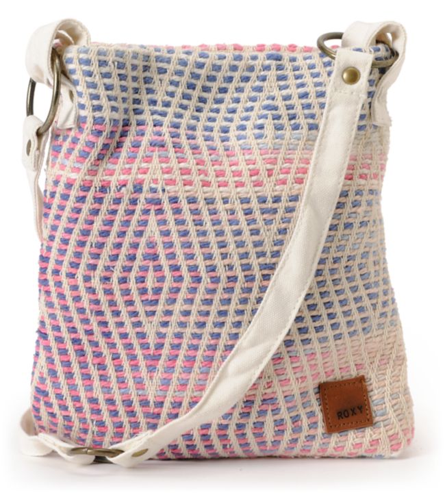 Roxy Awake Cream & Pink Crossbody Purse