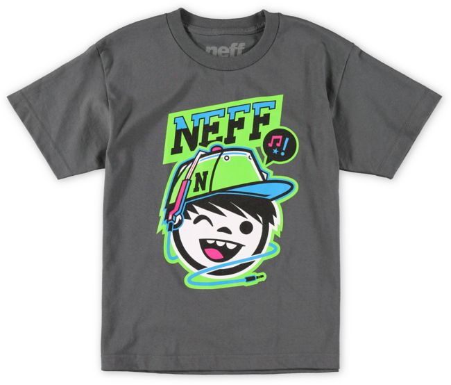 Neff Boys Cordy Charcoal Grey Tee Shirt