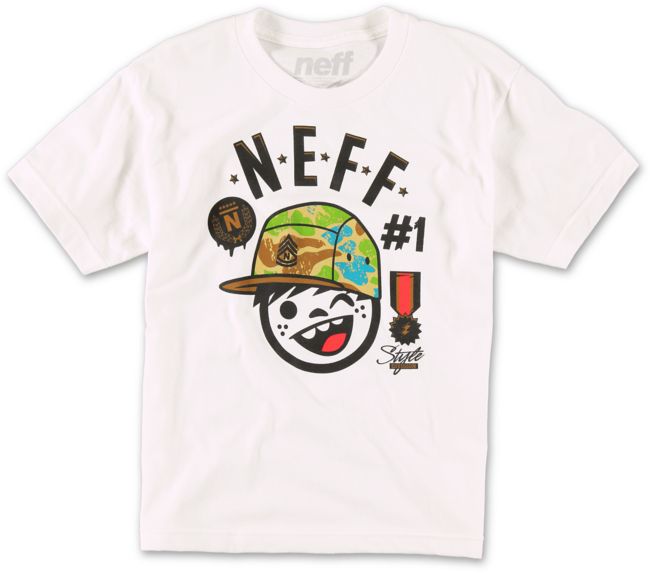 Neff Boys Style Division White Tee Shirt