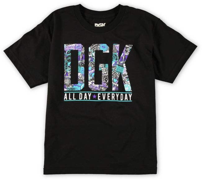 DGK Boys Collage Black Tee Shirt