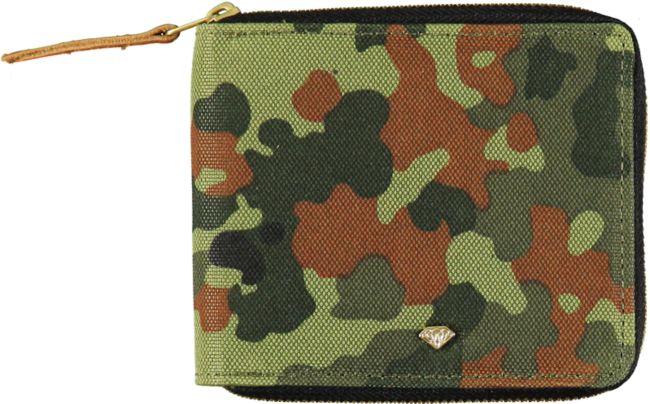 Diamond Supply Co Camo Zip Wallet