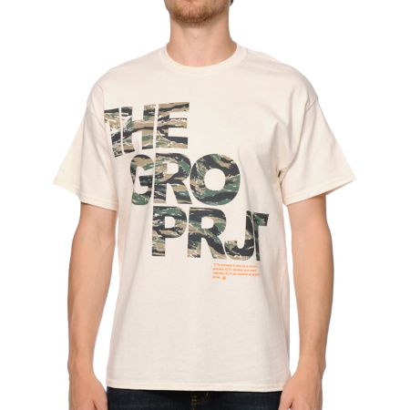 The Gro Project Project Camo White Tee Shirt