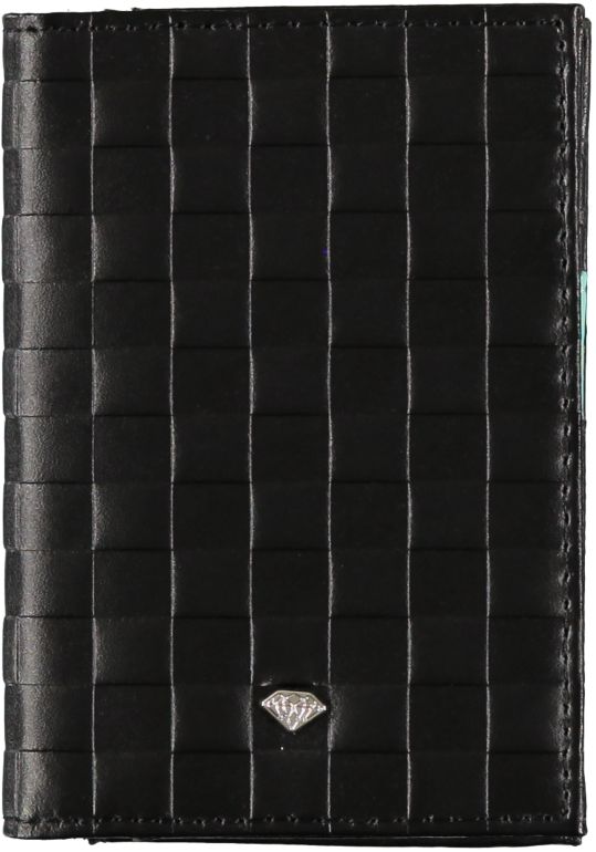 Diamond Supply Check Black Embossed Bifold Wallet