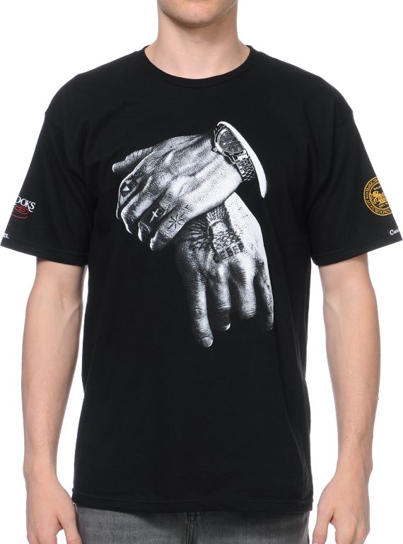 Crooks and Castles x SSUR Hands Off Black Tee Shirt