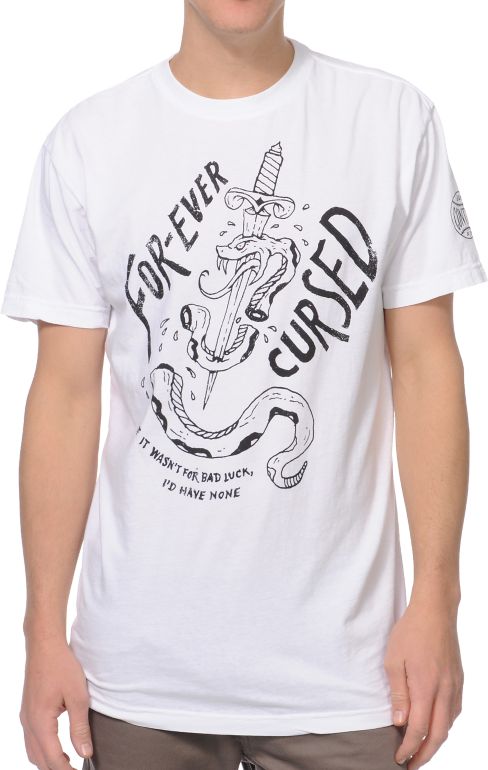 Secret Artist Cursed White Tee Shirt