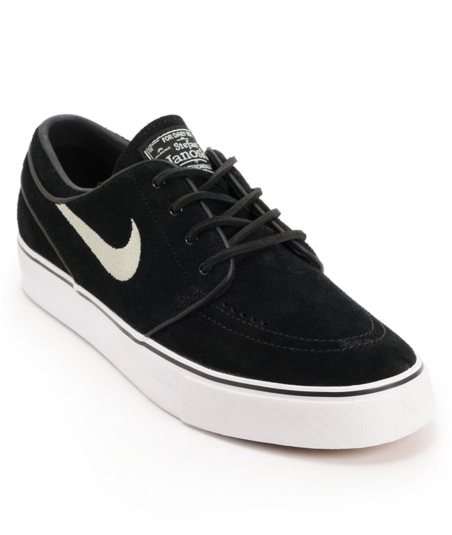 Nike SB Zoom Stefan Janoski Black Suede Shoe
