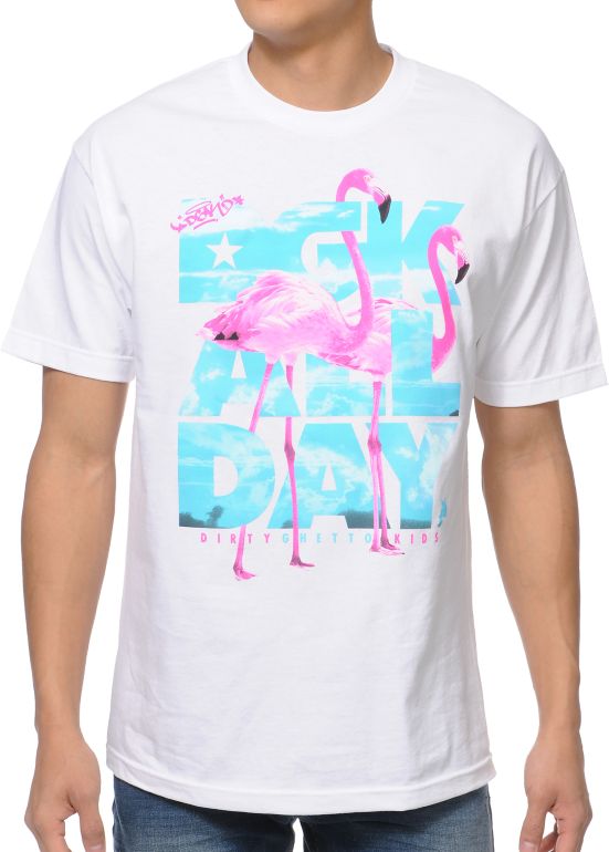 DGK Birds All Day White Tee Shirt