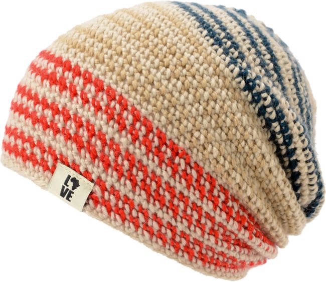 Krochet Kids 5207.5 Patriot Stripe Slouchy Beanie