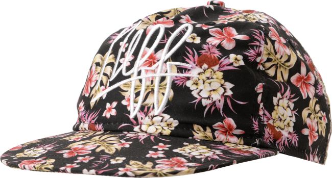 Neff Vacay Black Floral Print Snapback Hat