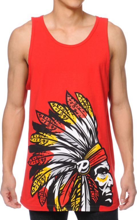Popular Demand Chief Pro Red Tank Top