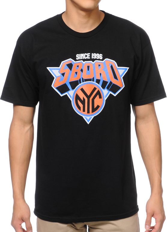 5BORO NY Knickerboro Black Tee Shirt