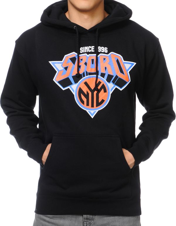 5BORO NY Knickerboro Black Pullover Hoodie