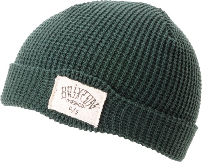 Brixton Borrego Hunter Green Cuff Beanie
