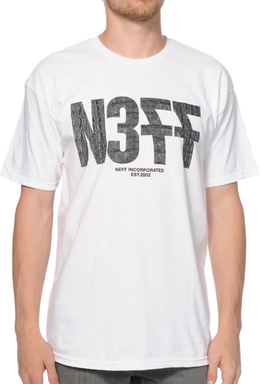 Neff Numeral Swag White Tee Shirt