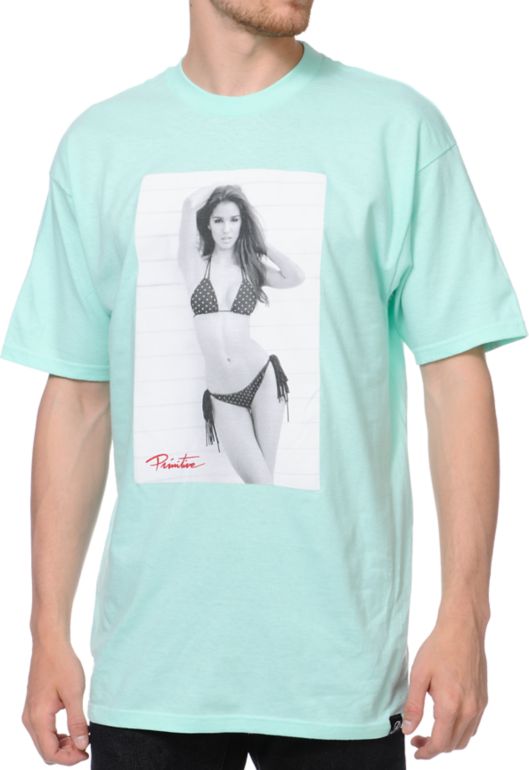 Primitive x Van Styles Ashley Sky II Sea Foam Tee Shirt