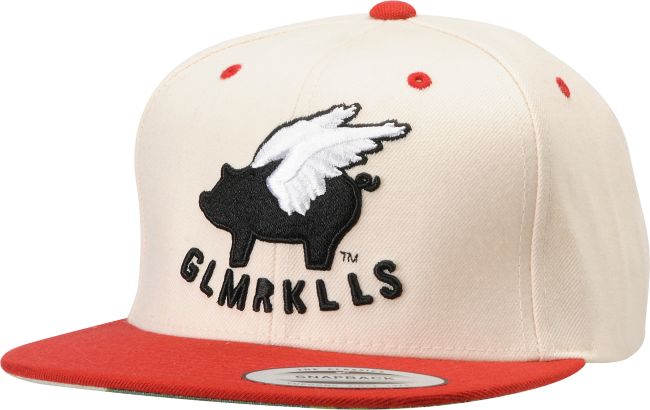 Glamour Kills Girls Cardinal Cream & Red Snapback Hat