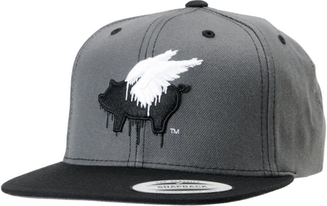 Glamour Kills Girls The Raven Grey Snapback Hat