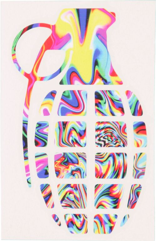 Grenade 8.5 Psychedelic Die Cut Sticker