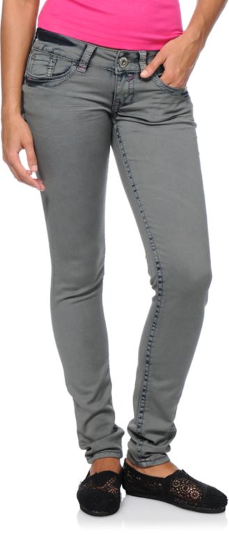 Hydraulic Indie Color Hatti Grey Jeggings