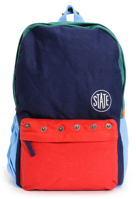 State Garfield Navy and Red Backpack